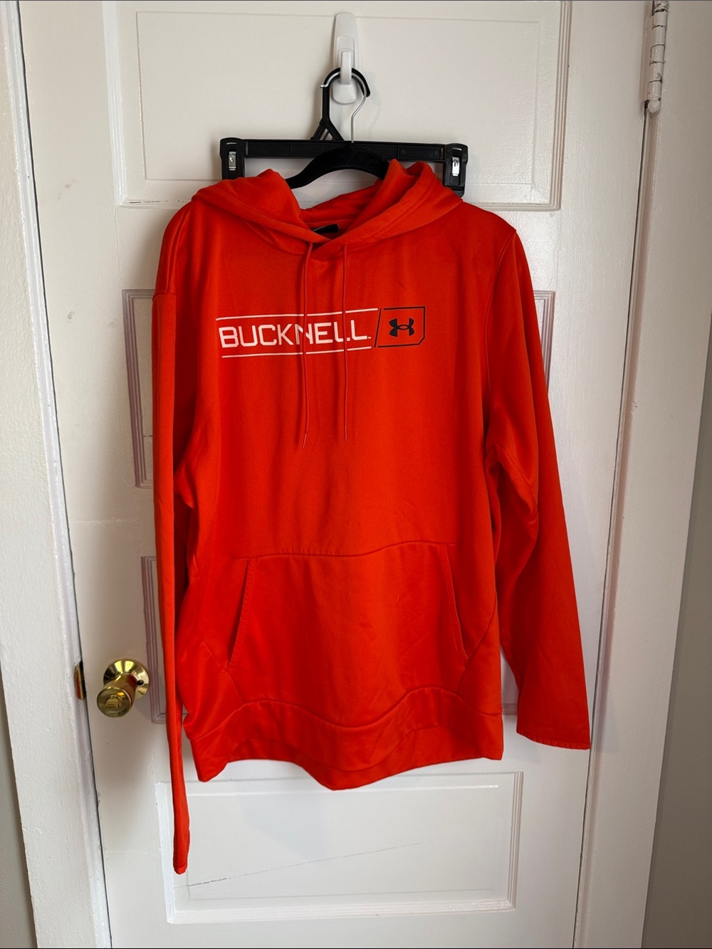 Under Armour Bright Orange Bucknell Pullover Hoodie